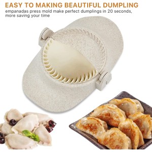 7 Pieces Empanada Maker Press, All-in-One 3 Size (4.25/3.14/2.67in) Dumpling Maker Press with Dough Cutter and Stuffing Spoon, Dumpling Mold for Pierogi, Chinese Dumplings, Ravioli and Pie