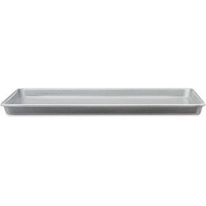 Amazon Basics Ceramic Nonstick Baking Sheets & Cooling Rack Set, Dishwasher Safe, Oven Safe, Half Sheet Size, Gray, 2-Pack