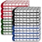 White Classic [12 Pack] Premium Dish Cloths for Kitchen - Heavy Duty Absorbent 100% Cotton 410 GSM Terry Kitchen Towels, 12x12 (Multi)