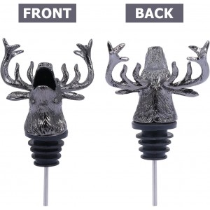 Elk Head Wine Pourer, Deer Head Wine Pourer Bottle Tipping Nozzle Vintage Bottle Stopper for Christmas Party