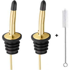 2 Pcs Liquor Pour Spouts, Stainless Stee...