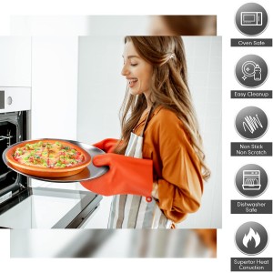 Thenshop 8 Pieces 12 Inch Pizza Pans Bulk Stainless Steel Sets Round Bakeware Pizza Trays for Oven Freezer Kitchen Baking Home Restaurant Picnics Safe Sturdy Reusable Easy Clean(Silver)