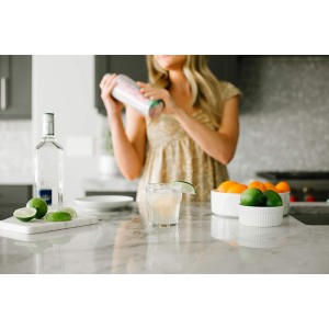 Simple Modern Cocktail Shaker Gift Set with Jigger Lid | Insulated Boston Martini Mixer Stainless Steel Christmas Gifts for Men Women | Compatible with Classic Tumbler Collection | Midnight Black