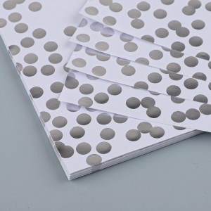 45 Pieces Silver Foil Paper Placemats White and Silver Dots Place Mats Disposable Decorative Paper Table Mats Rectangle Party Placemats for Birthday Wedding Baby Shower Party Dining Decor