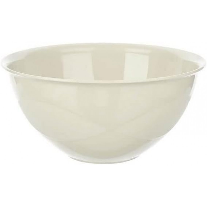 Tribello Large Mixing bowls 5-Quart 169oz - Plastic Salad/Mixing/Serving Bowl 1 pack