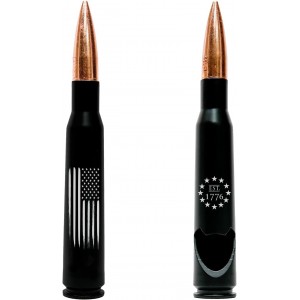 50.Cal American Flag Bottle Opener – American Flag Replica 50 BMG Opener - Patriotic Gift - Flag Bottle Opener