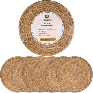 13.5” Woven Placemats, Round Rattan Pl...