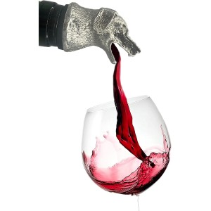 Stainless Steel Dog Wine Aerator & Liquor Pourer - Bar and Household Deluxe Decanter - Wine Animal Pourer & Air Diffuser