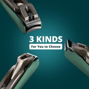 Nail Clippers Set-3 Pack,Fingernail Clippers& Toenail Clipper for Men,Wowen,Nail Clippers with Catcher,Nail Cutter for Thick Toe Nails,Stainless Steel Ultra Sharp Sturdy