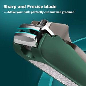 Nail Clippers Set-3 Pack,Fingernail Clippers& Toenail Clipper for Men,Wowen,Nail Clippers with Catcher,Nail Cutter for Thick Toe Nails,Stainless Steel Ultra Sharp Sturdy