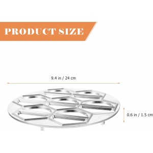 Luxshiny 14-Hole Aluminum Alloy Dumpling Mold Pelmeni Maker for Homemade Dumplings Ravioli Pot Stickers Kitchen Dough Press Tool 9.44X9.44 Inches