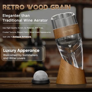Wine Aerator Decanter Pourer with Strainer for Sediment Stand Travel Bag Diffuser Airarator Filter Aireators Pour Airrater for Red and White Wine Christmas Idea Gifts