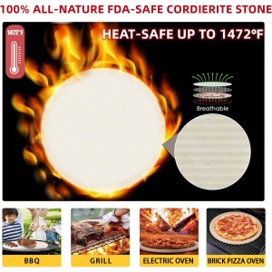5 PCS Round Pizza Stone Set, 13