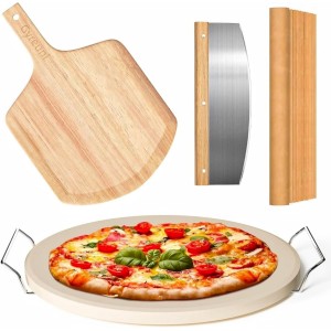 5 PCS Round Pizza Stone Set, 13