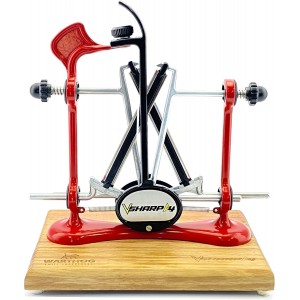 Warthog V-Sharp Elite Knife Sharpeners with Deluxe Wooden Base, Diamond Rods, Adjustable Angles, Metal Frame Construction