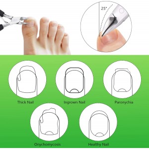 Heavy Duty Ingrown Toenail Clippers, Professional Toenails Trimmer, Podiatrist Toe Nail Clippers for Thick Nail & Ingrown Toenails, Sharp Curved Blade, Pedicure Tools.
