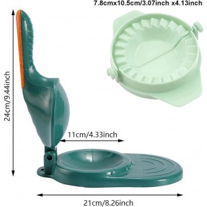 Dough Presser Dumpling Skin Maker with 3Pcs Dumpling Press Molds, Manual Press Chinese Dumplings Skin Tool Wrapper Presser for Making Chinese Dumplings Pie Ravioli Empanadas Sugar Pancakes