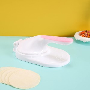 Dough Presser Dumpling Skin Maker with 3Pcs Dumpling Press Molds, Manual Press Chinese Dumplings Skin Tool Wrapper Presser for Making Chinese Dumplings Pie Ravioli Empanadas Sugar Pancakes
