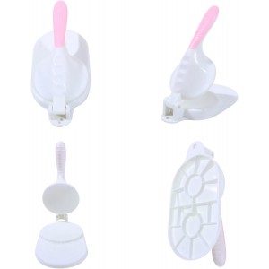 Dough Presser Dumpling Skin Maker with 3Pcs Dumpling Press Molds, Manual Press Chinese Dumplings Skin Tool Wrapper Presser for Making Chinese Dumplings Pie Ravioli Empanadas Sugar Pancakes