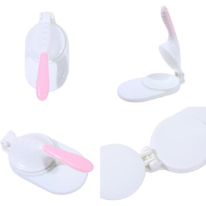 Dough Presser Dumpling Skin Maker with 3Pcs Dumpling Press Molds, Manual Press Chinese Dumplings Skin Tool Wrapper Presser for Making Chinese Dumplings Pie Ravioli Empanadas Sugar Pancakes