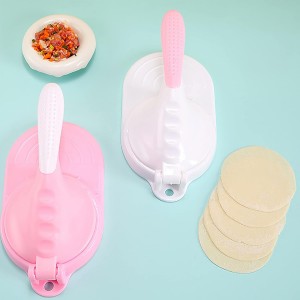 Dough Presser Dumpling Skin Maker with 3Pcs Dumpling Press Molds, Manual Press Chinese Dumplings Skin Tool Wrapper Presser for Making Chinese Dumplings Pie Ravioli Empanadas Sugar Pancakes