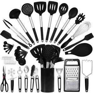 40PCs Silicone Cooking Utensils Set 446�...