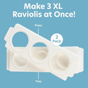 Jumbo Ravioli Molds (2 Pack)- XL 2.5