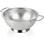 Colander Stainless Steel 3-Quart, Strainer for Kitchen Food, Dishwasher Safe