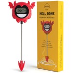 OTOTO Hell Done Halloween Meat Thermometer Digital - Spooky Food for Cooking, for Meat, Digital, Cooking Gifts, Cute Kitchen Gadgets