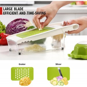 Graters For Kitchen, Cheese Grater with Container, Mandoline Slicer For Kitchen, Vegetable Grater, Carrot Shredder, Julienne Slicer and Peeler, Potato Slicer