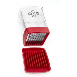 Norpro Speed Slicer with Push Plate, Red, 3