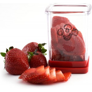 Norpro Speed Slicer with Push Plate, Red, 3