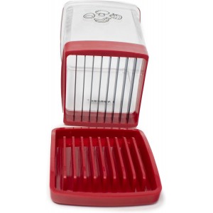 Norpro Speed Slicer with Push Plate, Red, 3