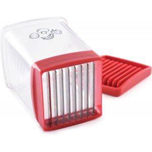 Norpro Speed Slicer with Push Plate, Red, 3