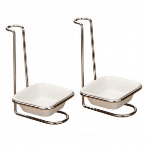 2Pcs Stainless Steel Standing Spoon Rest...