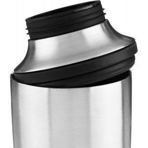 Viski Alchemi Vacuum Insulated Cocktail Shaker with Citrus Reamer, Cap, Strainer for Cold Brew Cocktails, Margarita, Whiskey Sour, Double Walled Stainless Steel Martini Shaker, Home Bar Tools, 18 oz