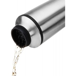 Viski Alchemi Vacuum Insulated Cocktail Shaker with Citrus Reamer, Cap, Strainer for Cold Brew Cocktails, Margarita, Whiskey Sour, Double Walled Stainless Steel Martini Shaker, Home Bar Tools, 18 oz