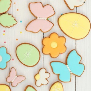 Easter Cookie Cutters 6 PCS, 3'' to 3.5'', Bunny, Egg, Carrot, Chick, Flower, Butterfly