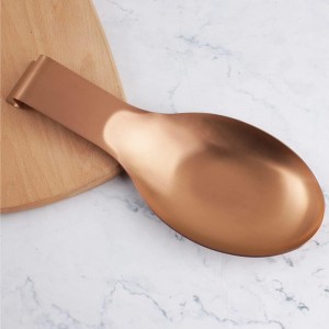 Spoon Rests for Kitchen, Utensil Rests Stainless Steel Spoon Holder Kitchen (Gold)