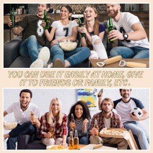 50 Pcs Wood Wine Bottle Opener Stainless Steel Bottle Opener Wood Handheld Heavy Duty Bartender Cider Engraved Gift Set for Kitchen Wedding Party Bar Home Restaurant