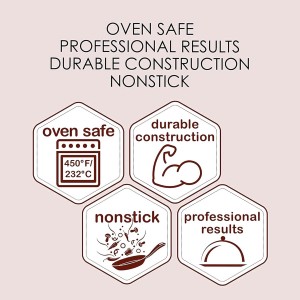 Non-Stick Angel Food Cake Pan, Heavy Duty Baking Pan, Rust-Free Oven Safe Cake Mold for Bundt, Chiffon, Cheesecake - Dishwasher Safe