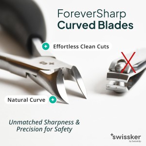 Swissker by Swissklip Heavy Duty Toenail Clippers for Men and Women – Professional Ergonomic Large Toe Nail Cutter & Trimmer for Thick Nails Seniors, Long Handle Toe Nail Clipper