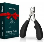Swissker by Swissklip Heavy Duty Toenail Clippers for Men and Women – Professional Ergonomic Large Toe Nail Cutter & Trimmer for Thick Nails Seniors, Long Handle Toe Nail Clipper