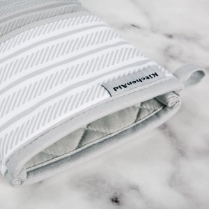 KitchenAid Albany Oven Mitt 2-Pack Set, Matte Grey, 7