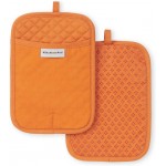 KitchenAid Asteroid Pot Holder 2-Pack Set, Honey, 7