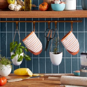 KitchenAid Albany Mini Oven Mitt 2-Pack Set, Honey, 5.5