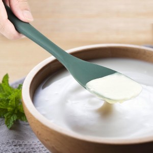 Upgrade Silicone Spatula Spoon Set,VOVOLY Heat Resistant Rubber Spoonula, Seamless Non-Stick Flexible Scrapers for Baking Mixing Tool,3 Pack,