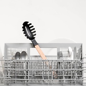 Epicurean Gourmet Series Nylon Pasta Server-Natural Handle with Black Head