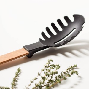 Epicurean Gourmet Series Nylon Pasta Server-Natural Handle with Black Head