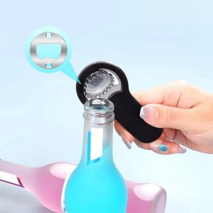 20 Set Stainless Steel Bottle Opener Insert Kits Metal Beer Bottle Opener Beer Wine Hardware Parts with 42Pcs Screws for DIY Resin Mould Kit Bottle Opener (Silver)